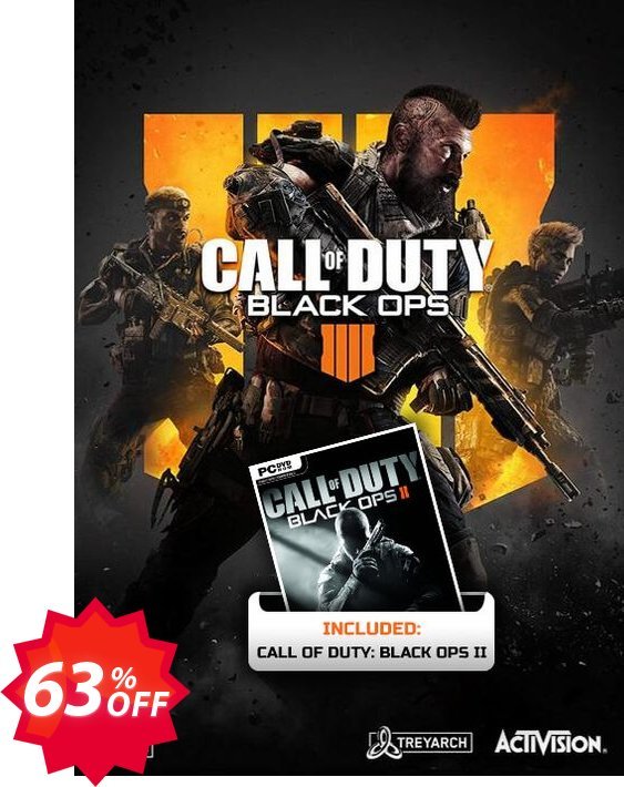 Call of Duty Black Ops 4 Inc Black Ops 2 PC Coupon code 63% discount 