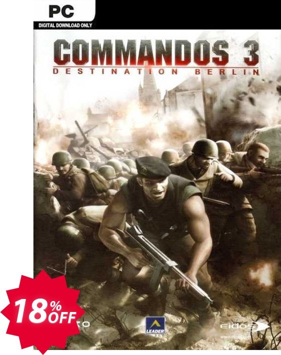 Commandos 3 Destination Berlin PC Coupon code 18% discount 