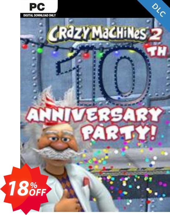 Crazy MAChines 2 Anniversary DLC PC Coupon code 18% discount 