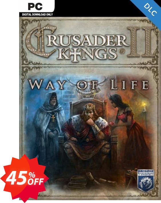 Crusader Kings II: Way of Life PC - DLC Coupon code 45% discount 