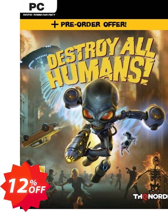 Destroy All Humans! PC + DLC Coupon code 12% discount 
