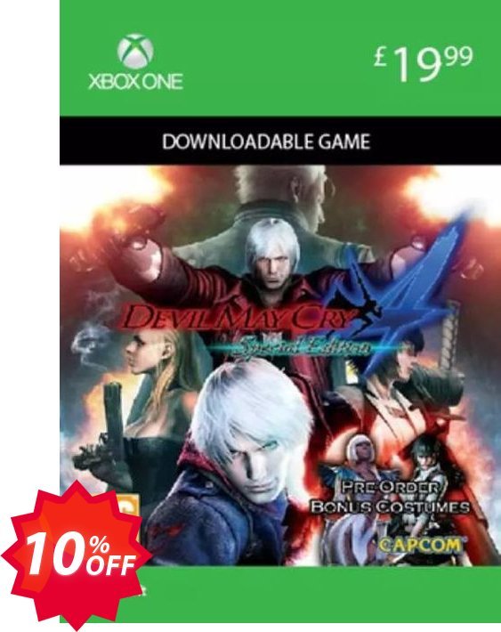 Devil May Cry 4 Special Edition Xbox One Coupon code 10% discount 