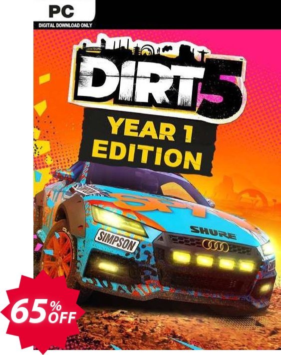 DIRT 5 Year 1 Edition PC Coupon code 65% discount 
