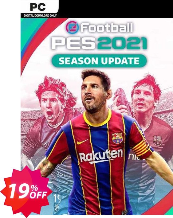 eFootball PES 2021 PC Coupon code 19% discount 