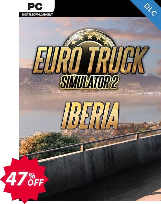 Euro Truck Simulator 2 PC - Iberia DLC Coupon code 47% discount 