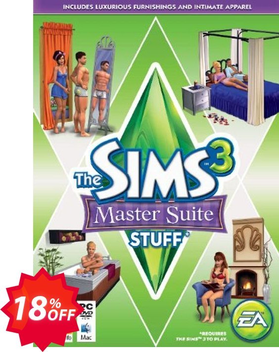 The Sims 3: Master Suite Stuff PC Coupon code 18% discount 