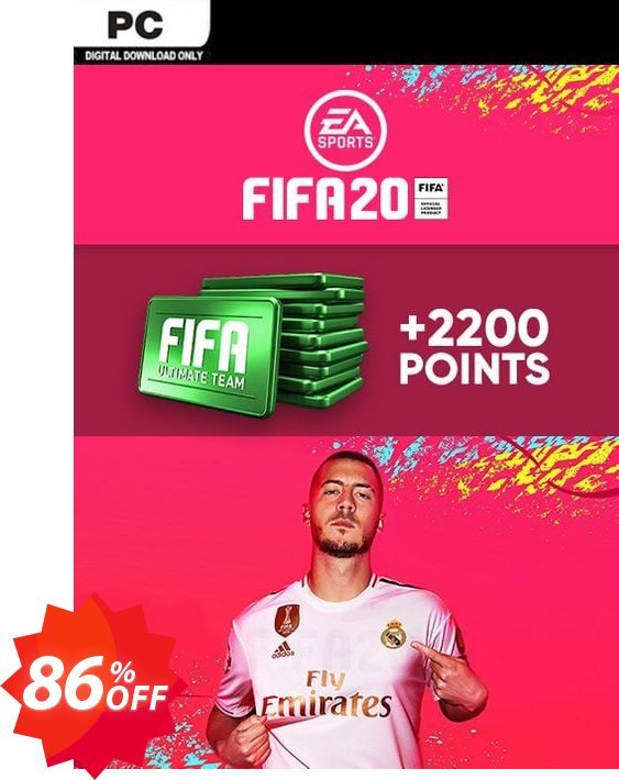 FIFA 20 PC + 2200 FIFA Points Bundle Coupon code 86% discount 