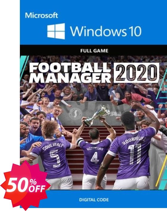 Football Manager 2020 PC - WINDOWS 10, UK  Coupon code 50% discount 