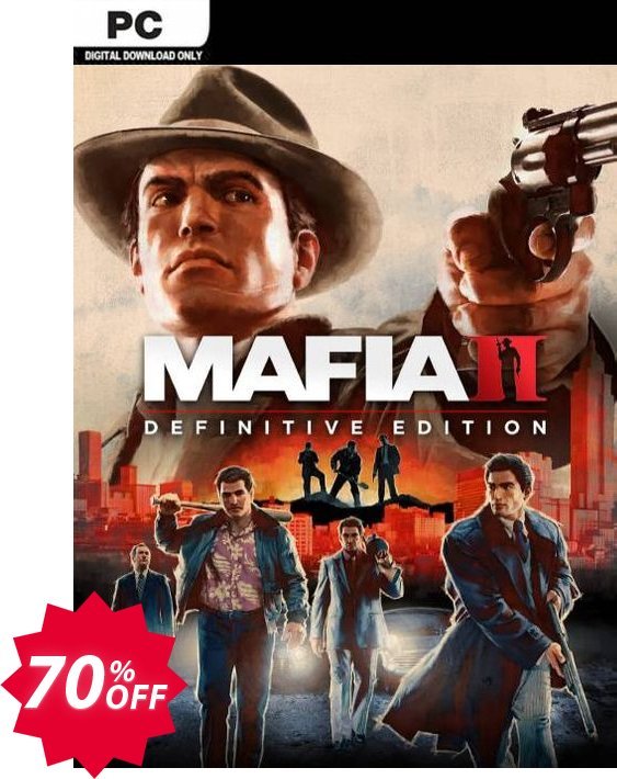 Mafia II - Definitive Edition PC, WW  Coupon code 70% discount 