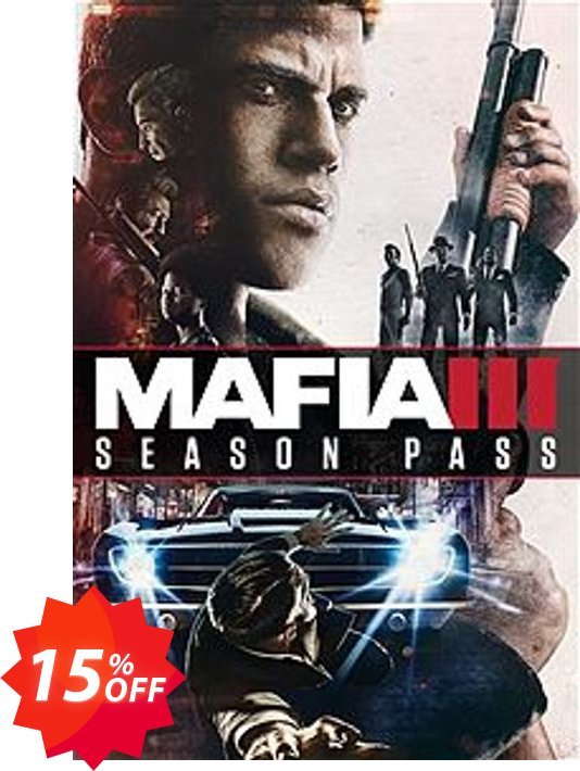 Mafia III 3: Season Pass PC, Global  Coupon code 15% discount 