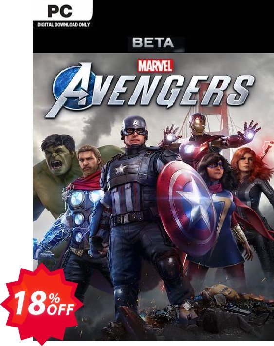 Marvel's Avengers Beta Access PC Coupon code 18% discount 