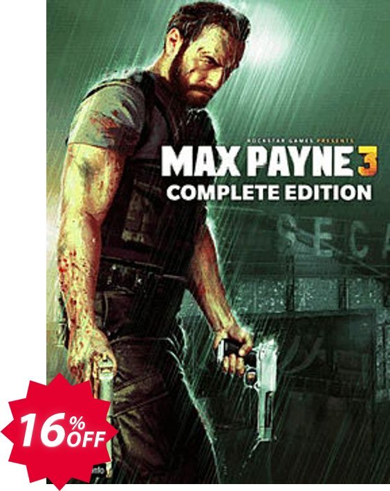 Max Payne 3 Complete Edition PC Coupon code 16% discount 