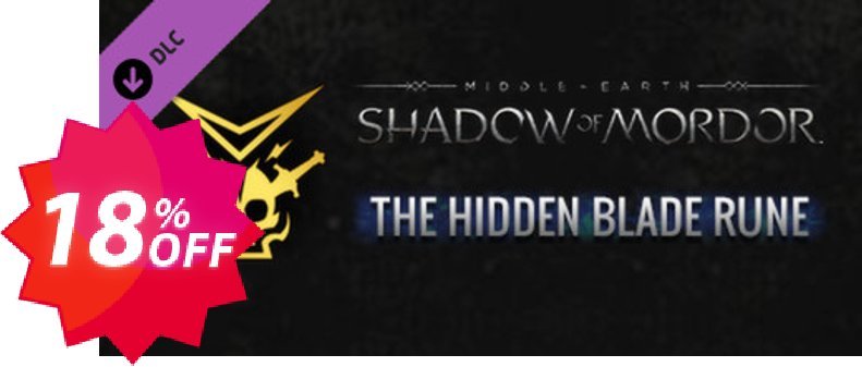 Middle-Earth Shadow of Mordor  Hidden Blade Rune PC Coupon code 18% discount 