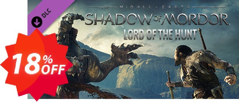Middle-Earth Shadow of Mordor  Lord of the Hunt PC Coupon code 18% discount 