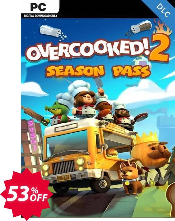 Overcooked 2 - Season Pass PC - DLC Coupon code 53% discount 