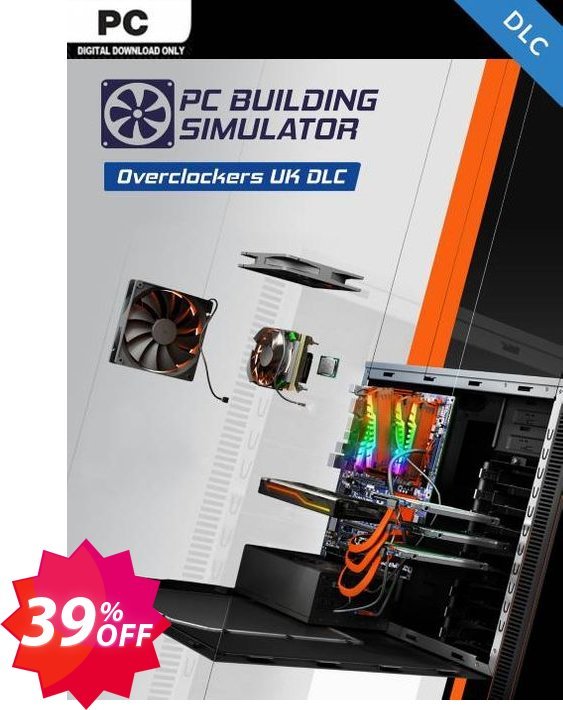 PC Building Simulator - Overclockers UK Workshop PC - DLC Coupon code 39% discount 