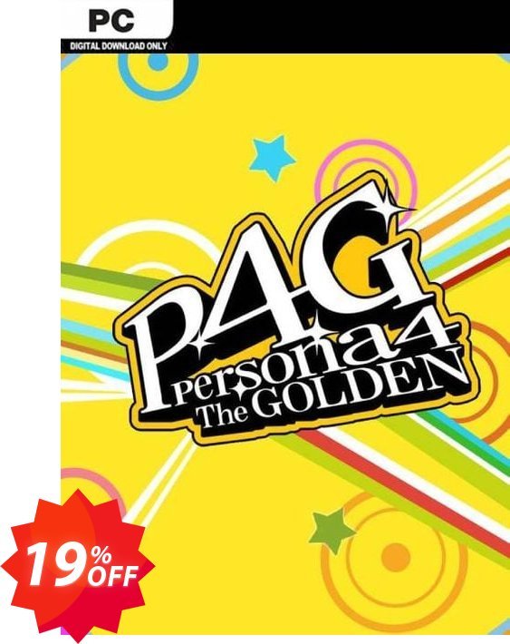 Persona 4 - Golden PC, WW  Coupon code 19% discount 
