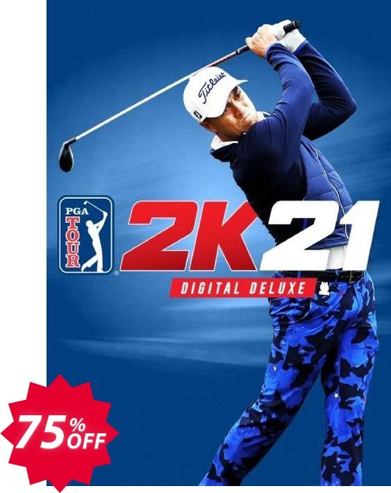 PGA Tour 2K21 Deluxe Edition PC, WW  Coupon code 75% discount 