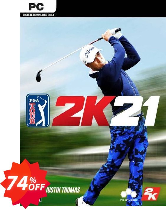 PGA Tour 2K21 PC, EU  Coupon code 74% discount 