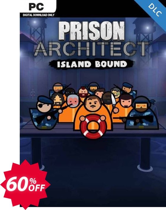 Prison Architect - Island Bound PC-DLC Coupon code 60% discount 