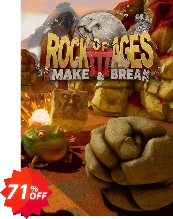 Rock of Ages 3: Make & Break PC Coupon code 71% discount 