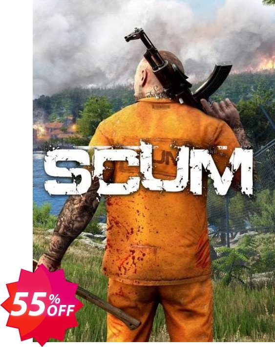 SCUM PC Coupon code 55% discount 