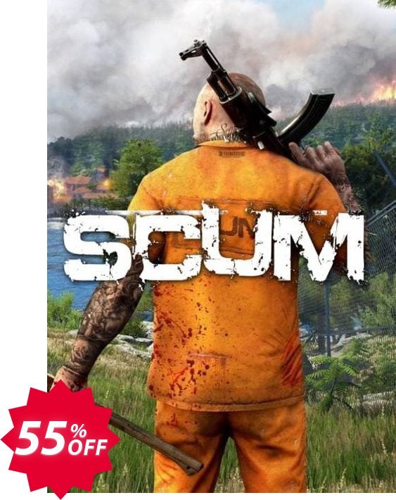 SCUM PC Coupon code 55% discount 