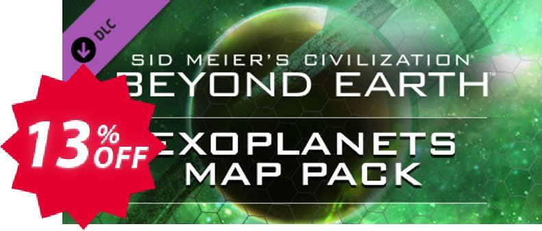 Sid Meier's Civilization Beyond Earth Exoplanets Map Pack PC Coupon code 13% discount 