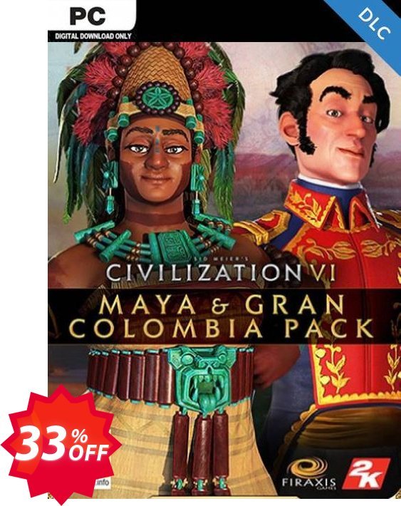 Sid Meier's Civilization VI - Maya & Gran Colombia Pack PC - DLC Coupon code 33% discount 