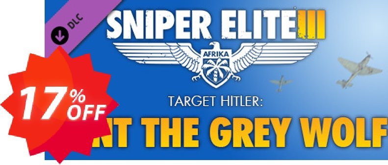 Sniper Elite 3  Target Hitler Hunt the Grey Wolf PC Coupon code 17% discount 