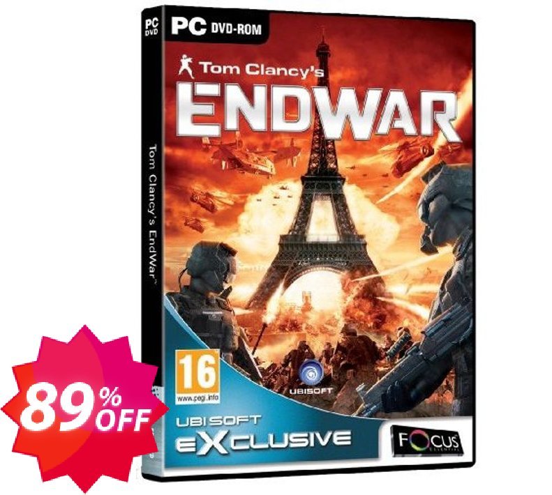 Tom Clancys: EndWar, PC  Coupon code 89% discount 