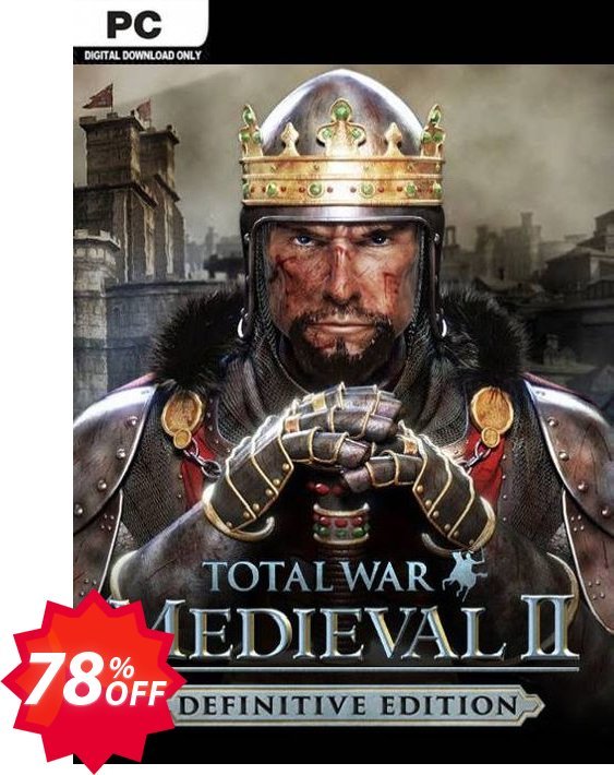 Total War: Medieval II  - Definitive Edition PC, EU  Coupon code 78% discount 