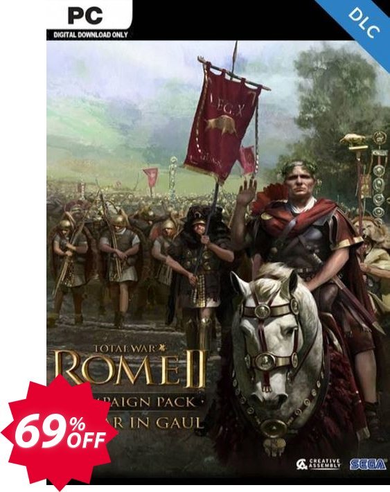 Total War: ROME II  - Caesar in Gaul Campaign Pack PC-DLC, EU  Coupon code 69% discount 
