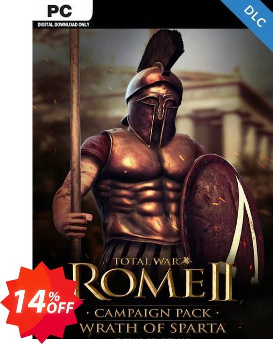 Total War: ROME II - Wrath of Sparta Campaign Pack PC - DLC, EU  Coupon code 14% discount 