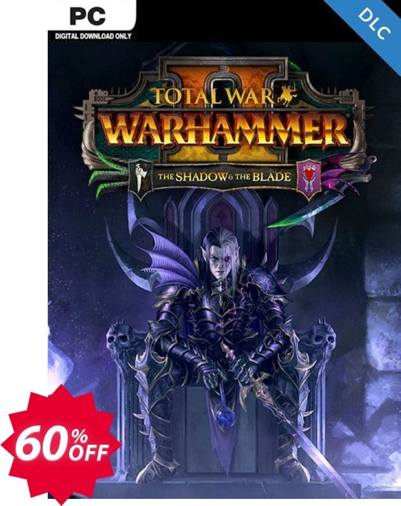 Total War WARHAMMER II 2 - The Shadow and The Blade DLC, EU  Coupon code 60% discount 