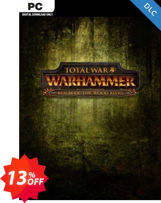 Total War Warhammer PC - Realm of the Wood Elves DLC, EU  Coupon code 13% discount 