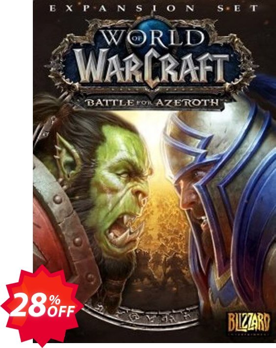 World of Warcraft, WoW Battle for Azeroth, EU  Coupon code 28% discount 