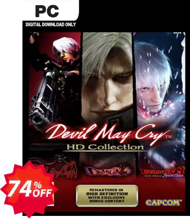 Devil May Cry HD Collection PC Coupon code 74% discount 