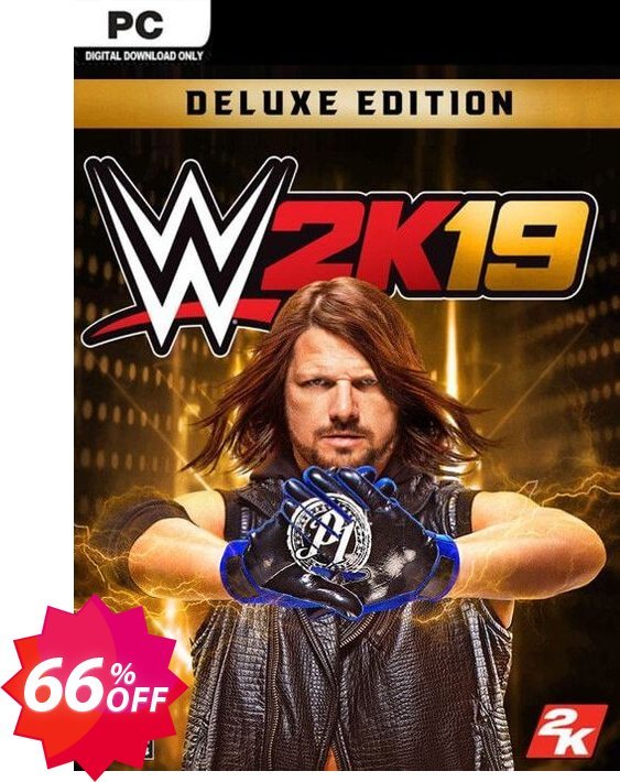 WWE 2K19 Deluxe Edition PC Coupon code 66% discount 
