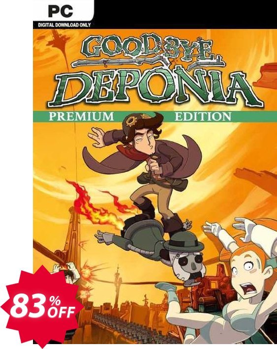Goodbye Deponia Premium Edition PC Coupon code 83% discount 
