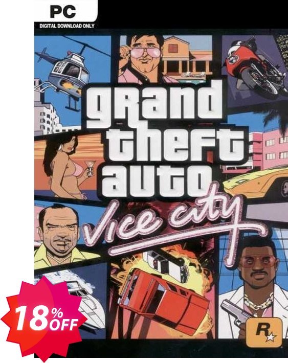 Grand Theft Auto: Vice City PC, Steam  Coupon code 18% discount 