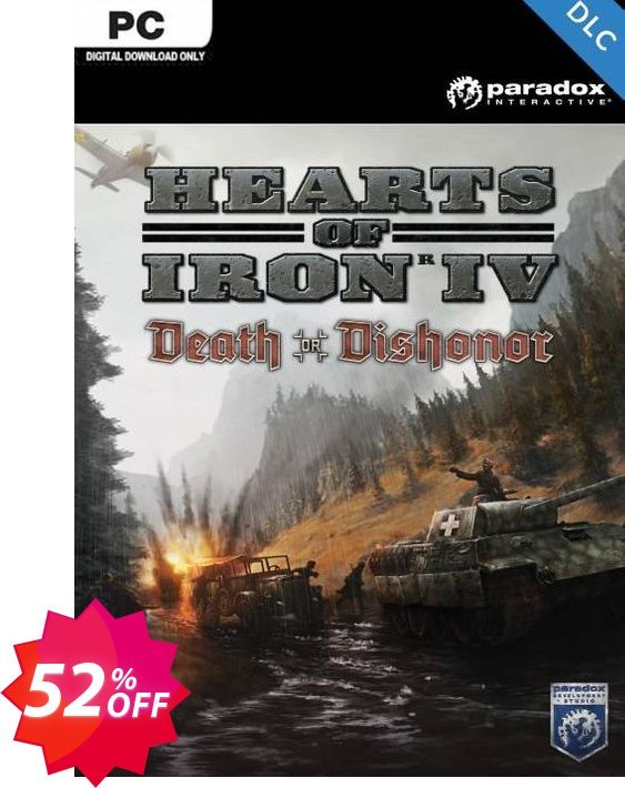 Hearts of Iron IV: Death or Dishonor PC - DLC Coupon code 52% discount 