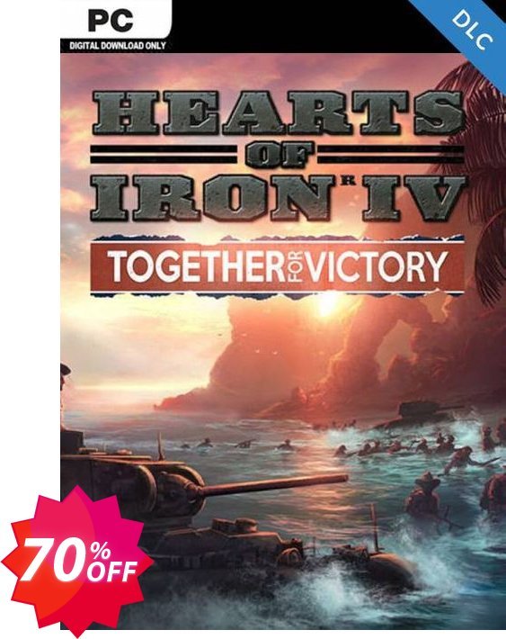 Hearts of Iron IV: Together for Victory PC - DLC Coupon code 70% discount 