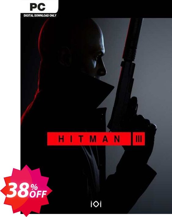 Hitman 3 PC Coupon code 38% discount 