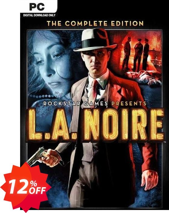 L.A. Noire -  Complete Edition PC, Steam  Coupon code 12% discount 