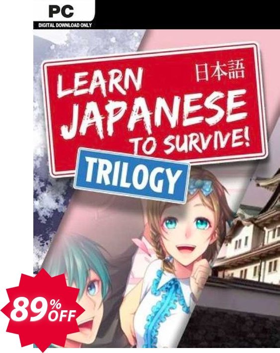 Learn Japanese to Survive! Trilogy Bundle PC, EN  Coupon code 89% discount 