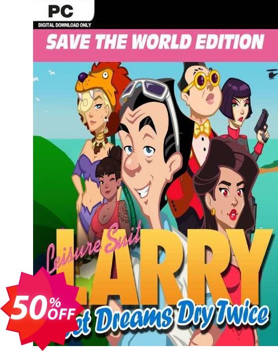 Leisure Suit Larry - Wet Dreams Dry Twice: Save the World Edition PC Coupon code 50% discount 
