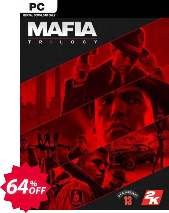 Mafia Trilogy PC, EU  Coupon code 64% discount 