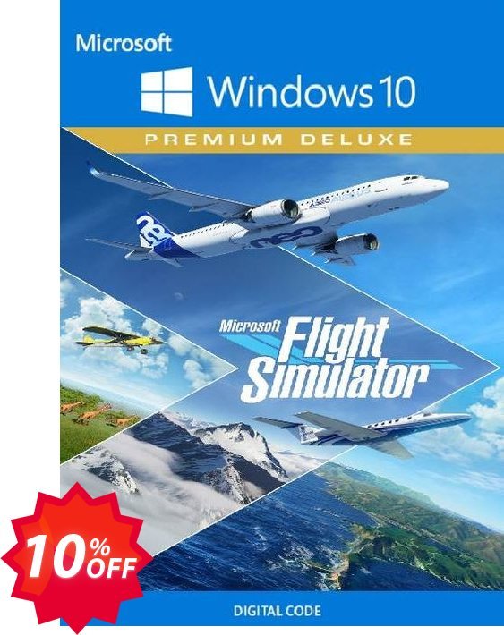 Microsoft Flight Simulator Premium Deluxe - WINDOWS 10 PC, US  Coupon code 10% discount 