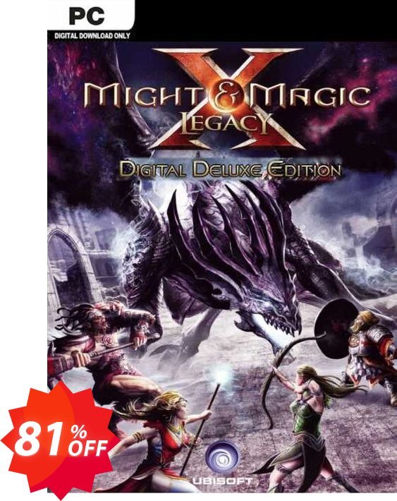 Might & Magic X Legacy - Deluxe Edition PC Coupon code 81% discount 